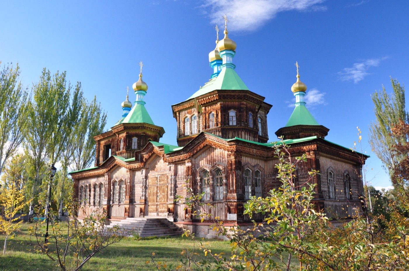 Wooden church at Karakol, Kyrgyzstan