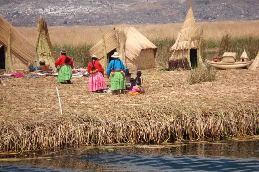 Uros floating islands, Lake Titicaca
