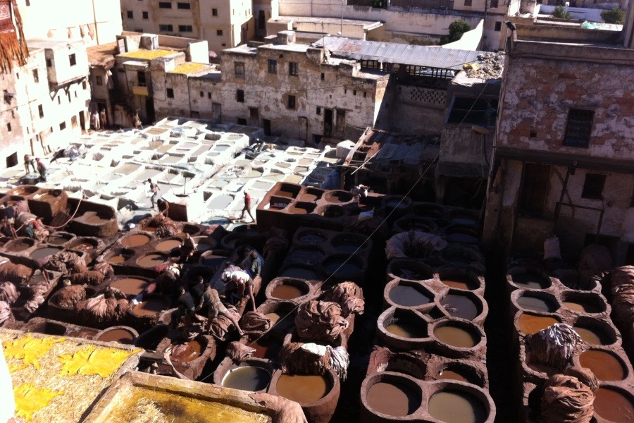 Tannery in Fes, Morocco