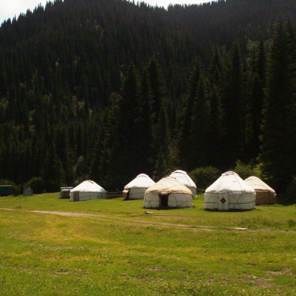 Yurts at Dzhety-Oguz, Kyrgyzstan